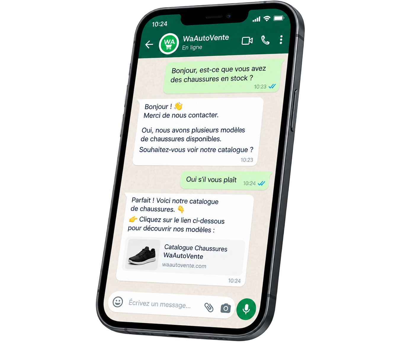 Conversation WhatsApp automatisée